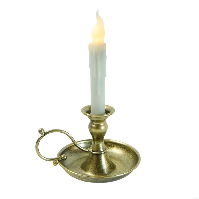Artistic Metal Candleholder with LED for Romantics Dinner Setting Decors HX6C