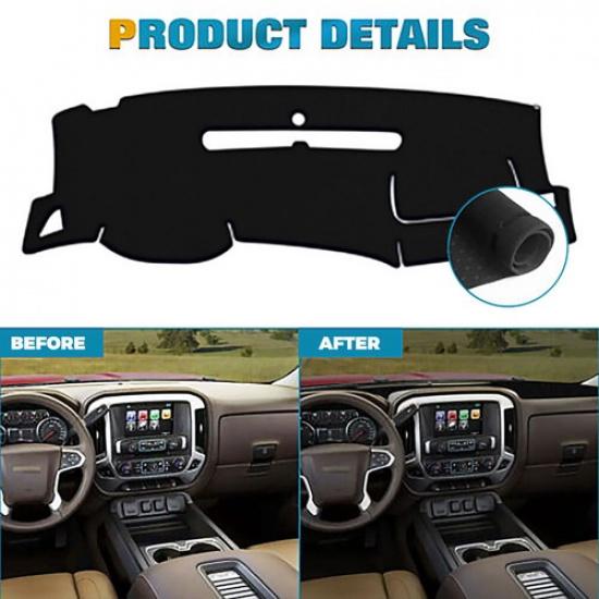 For Chevy Silverado 1500 2500/3500HD 2007-2013 Dashmat Dash Mat Dashboard Cover