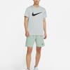Nike Logo Print Breathable Quick-Drying Sports Short-Sleeved T-Shirt Men Tops Grey Black CZ2418-073