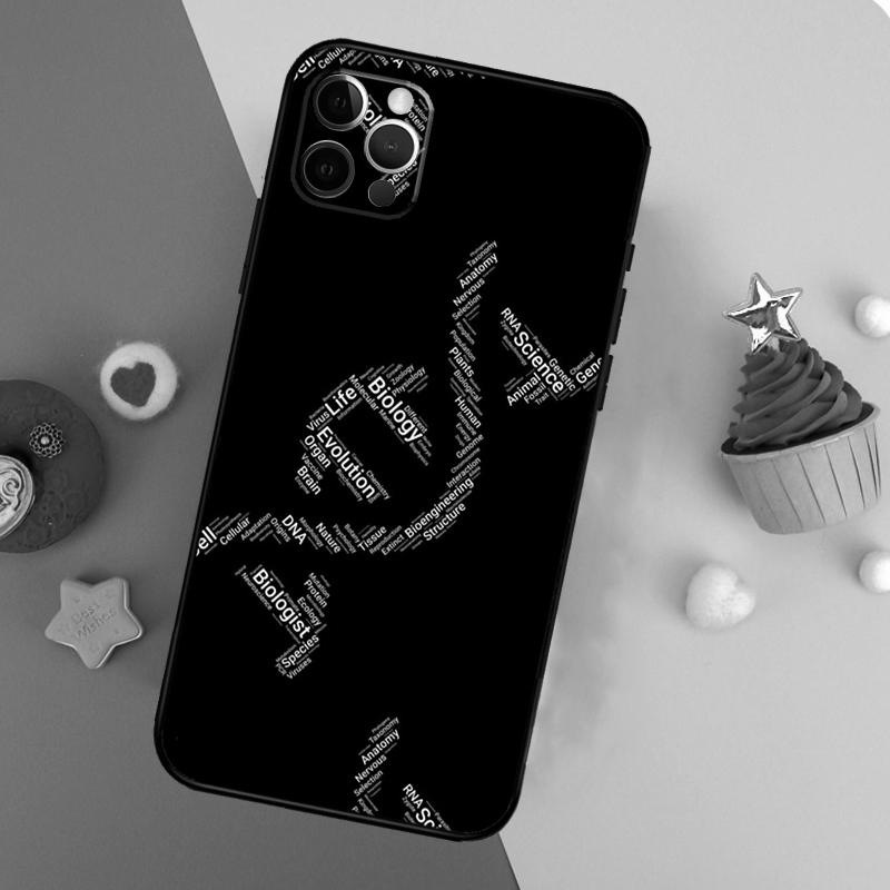 

Retro DNA Science Illustration Phone Case For iPhone 17 Pro Max 17Air 16E 15 14 13 12 11 16 Pro Max Mini Shockproof Cover iPhone 14Pro MAX