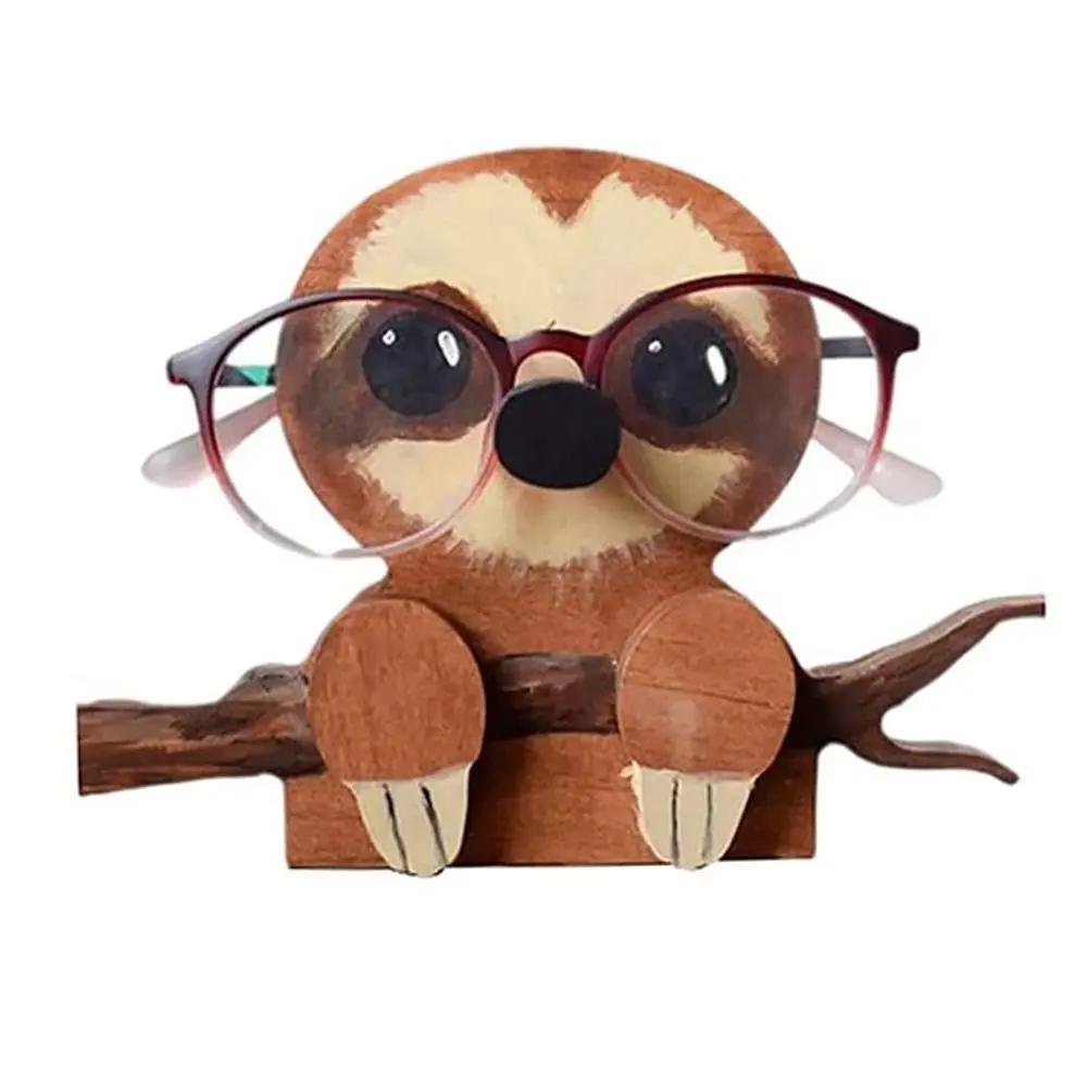 Home Office Creative Animal Glasses Display Display Rack Eyeglasses Holder Sunglasses Wooden Stand