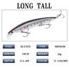 18cm/23g Long Casting Minnow Lure - Sea Fishing, Hard Simulation Bait