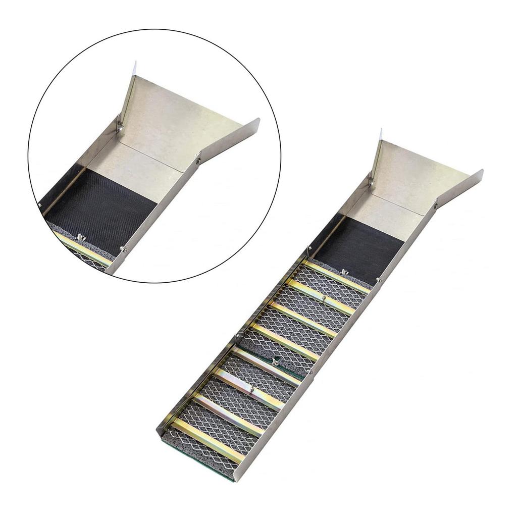 Cutie pliabilă de aur din aliaj de aluminiu Jgheab portabil pentru minerit de aur Instrument de recuperare pentru prospectare