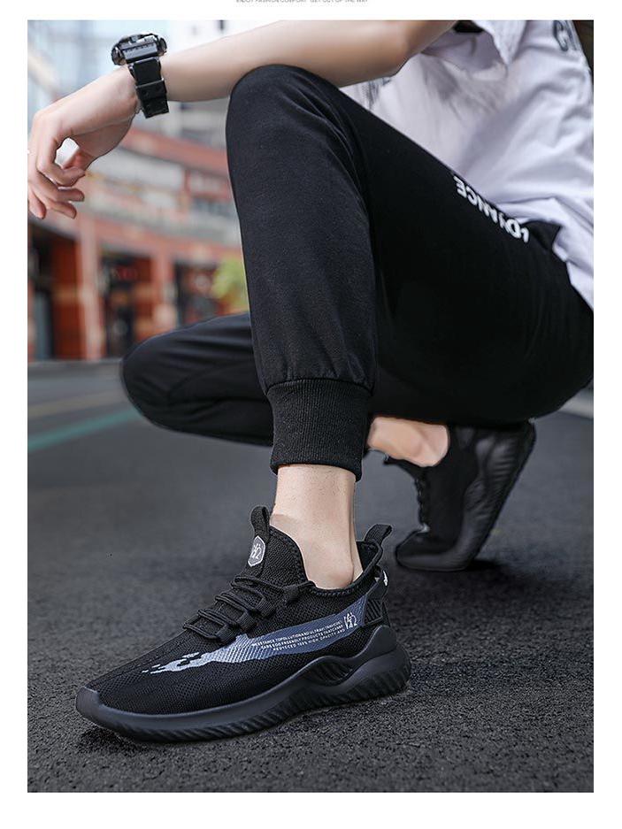 Teen Men's Trendy Sports Running Shoes - Casual Cloth Sneakers for Spring, Summer, Autumn
