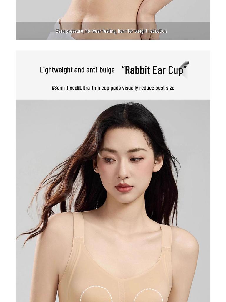 Women's Plus Size Seamless Minimizing Bra - Soft Support & Breathable Comfort