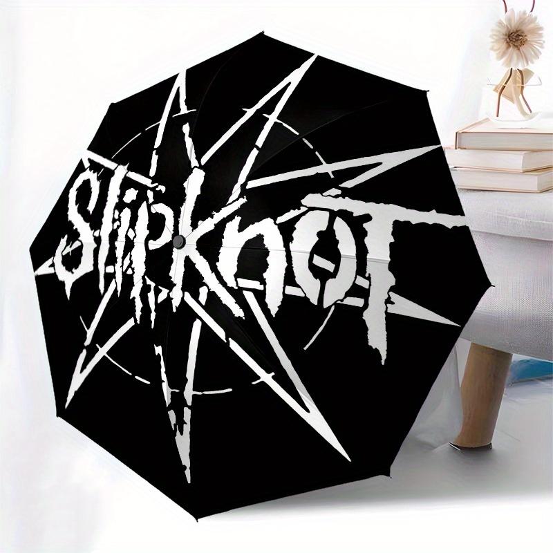 1pc Slipknot Band Logo Sticker Umbrella with Plastic Handle,Suitable for All Seasons Home Travel Outdoor UmbrellaM932