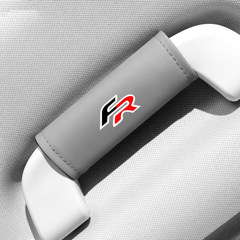 kncr9 Car Roof Armrest Pull Cover Handle Gloves Protector For Seat FR Leon 5F Mk3 Ibiza 6J Tarraco Ateca Alhambra Interior Accessories