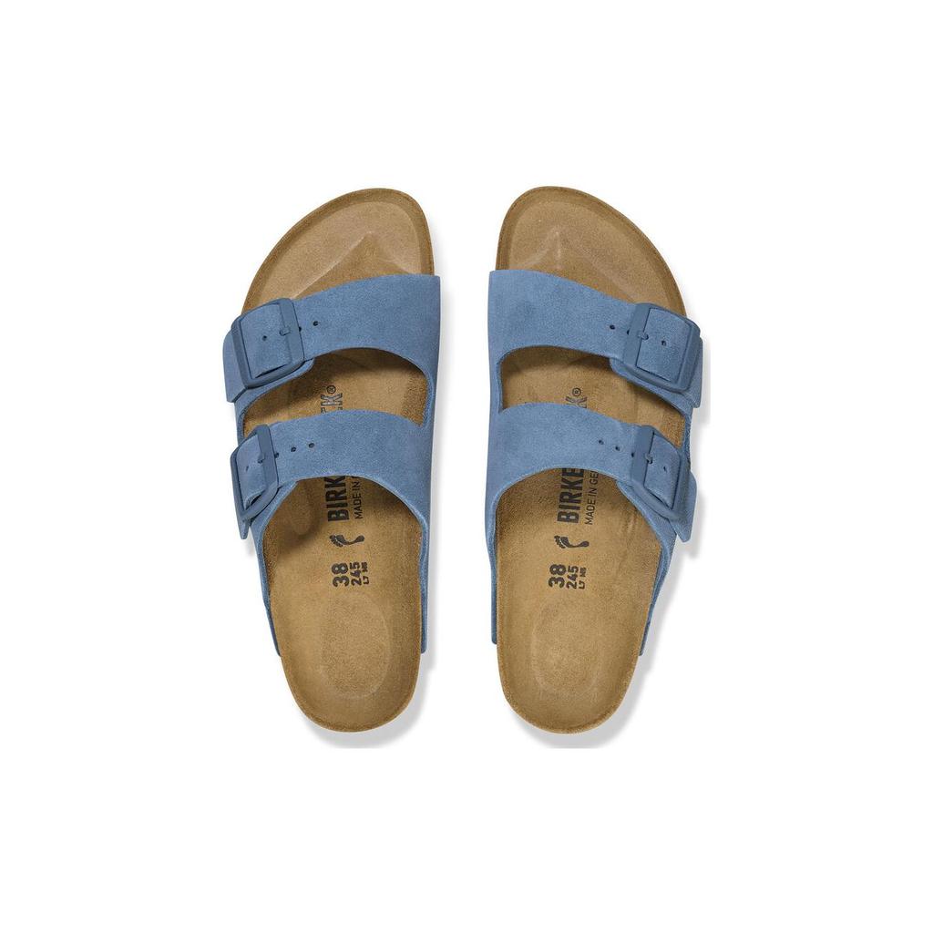 Birkenstock Buckled Open Toe Suede Slippers 1026820