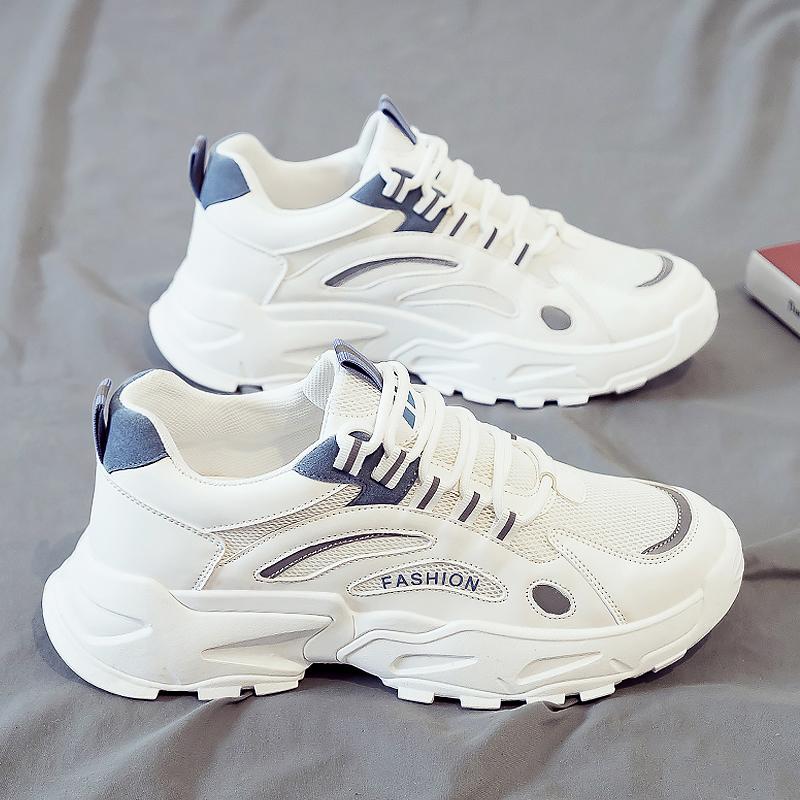 

Весна и Осень Дышащая Спортивная Повседневная Беговая Легкая Амортизация Ученики Средней Школы Увеличение Папины Кроссовки 44 standard sneaker size