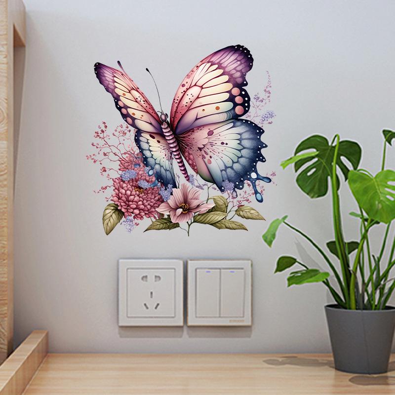 Ručně malované motýlí okenní a kachličkové dekorace Lukang pro hřejivé ložnice a koupelny