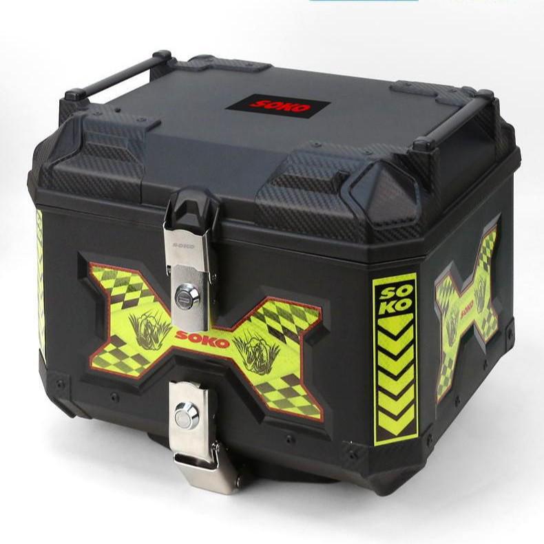Universal Large-Capacity Quick-Release Tail Box for Cross-Country and Electric Motorcycles