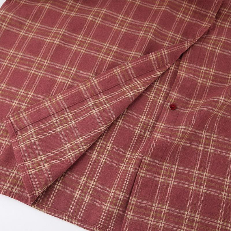 Chemises à carreaux vintage décontractées pour femmes, blouse ample à manches longues boutonnée sur le devant, printemps, surdimensionnée, classique, hauts high street