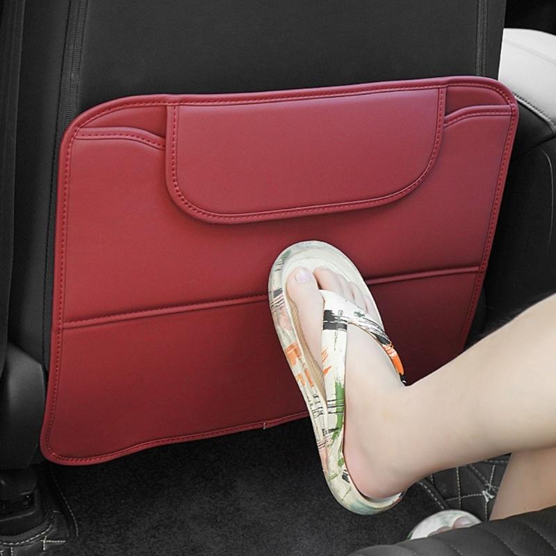 Easy Clean Waterproof Car Seat Protector Leather Cover Universal Car Seat Not Kick Mat Waterproof for Back Seats