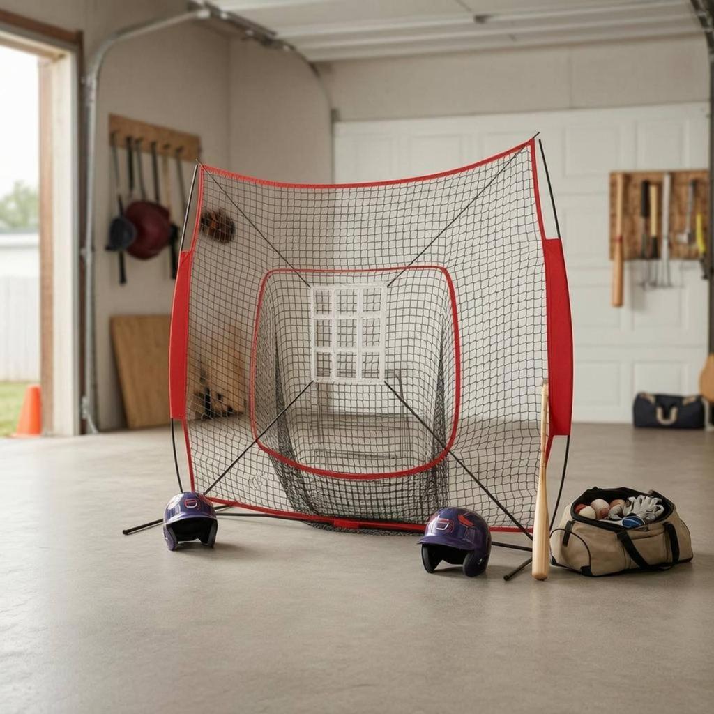 Baseball Practice Net Durable Batting Hitting Softball Training with Carry