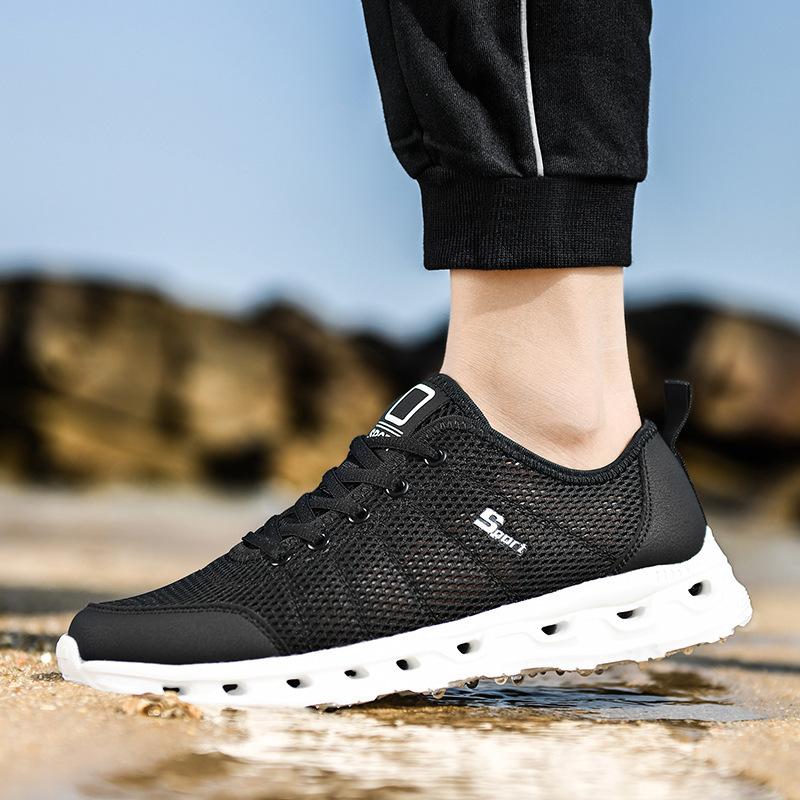 Summer Men's Casual Sports Shoes Outdoor Mesh Breathable Casual Travel Shoes