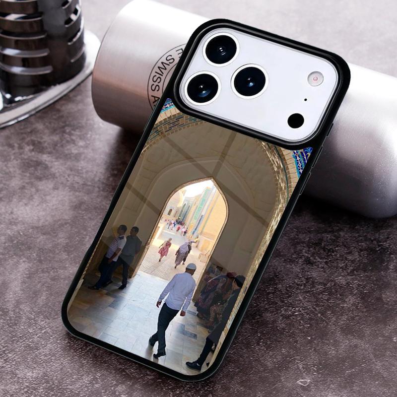 Arabic Muslim Mosque Building Phone Case For iPhone 17 16 15 14 13 12 11 Pro Max Plus 17Air Soft Silicone Cover