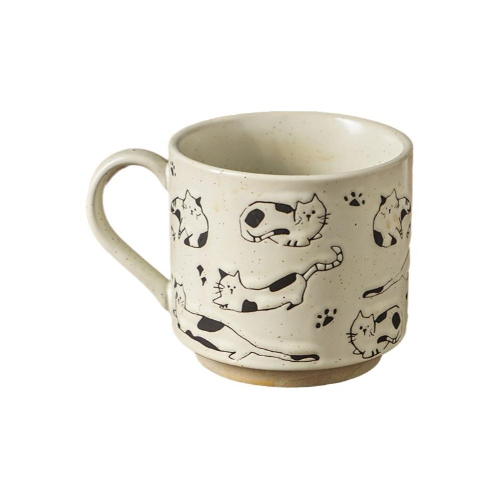 High Temperature Resistant Ceramic Coffee Mug Hand-painted Milk Drinking Cup Household Drinking