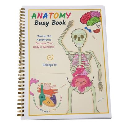 Montessoris Human Anatomy Busy Book Engaging Sensory Learning for Kids Discovering Body Systems and Organs Daily Use