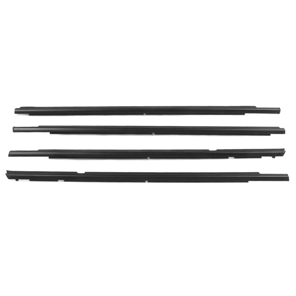 Door Belt 5727A005, 4 Pieces Front and Rear Window Molding for Lancer 2008-2017