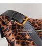 Bolso Cruzado Tote Grande para Mujer Estilo Coreano Estampado de Leopardo