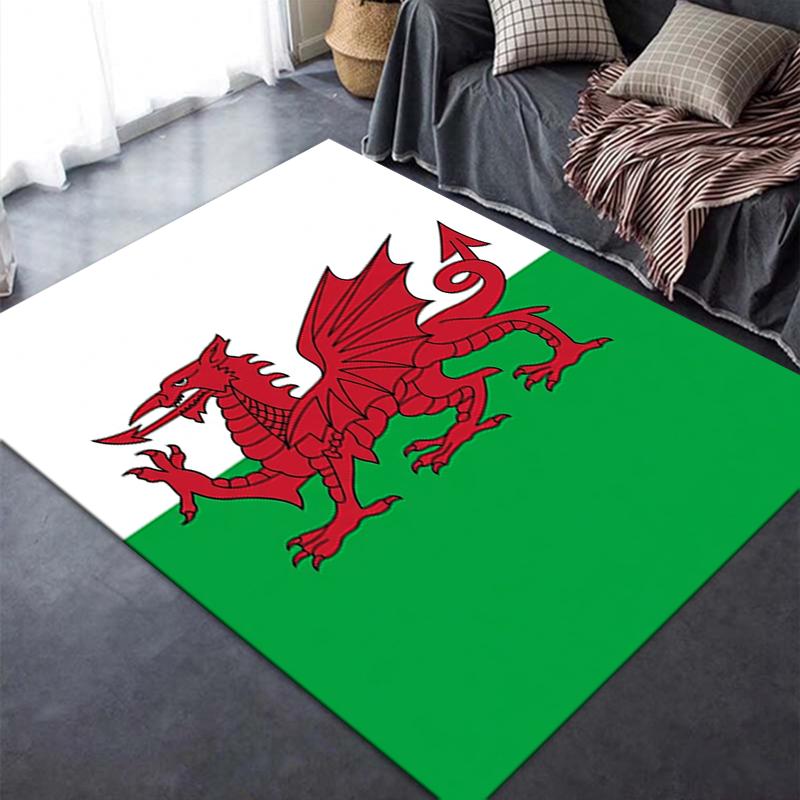 Y Ddraig Goch Carpet Rug For Living Room Bedroom Home Sofa Decorationkids Play Nonslip Floor Mat
