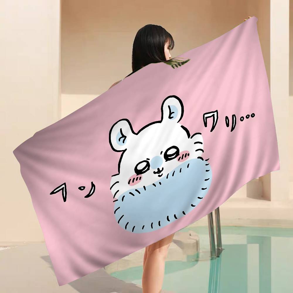Cartoon M-Momonga Anime Beach Swimming Towel Soft Absorbent Washcloth Children's Gifts for Kids Travel Camping Gym