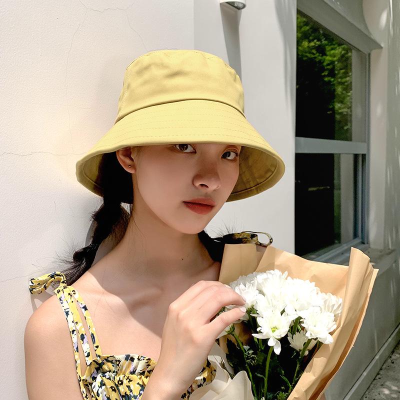 Bucket Hat Women's Versatile Sun Hat Summer Thin Face Cover Sun Hat UV Protection Sun Hat Children