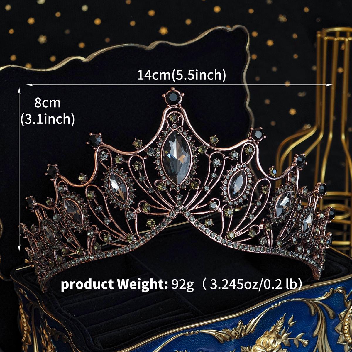 Meier Bestselling bridal headpieces & hair accessories: high-end baroque crowns, sparkling princess diamond-encrusted tiaras чёрный