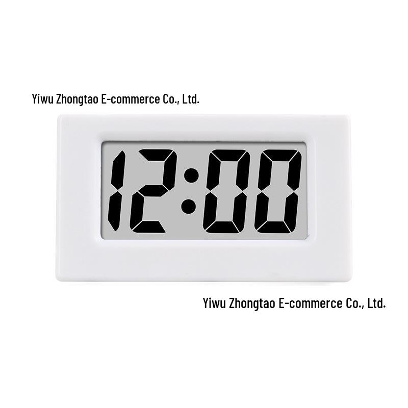 Portable Silent Waterproof LCD Triangle Alarm Clock - Ideal for Cars, Students, and Gifts