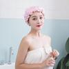 Waterproof Shower Cap Bath Cap Double-layer Shower Cap Household Acssories For Women Women's Cap Bathroom Acssories