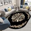 Oval Carpet Cushion Bedroom Sofa Bed Front Carpet Living Room Bedside Rug Washable Mat