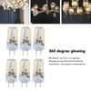 6Pcs GY6.35 LED Bulbs 5W AC 12V Warm White 2700 To 3000K White 6000 To 6500K 500LM 72LED Light Bulbs For Home Office Warm White