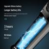 Fast-Charging Electric Hair Clipper with LCD Display and Ceramic Blade for Home Use