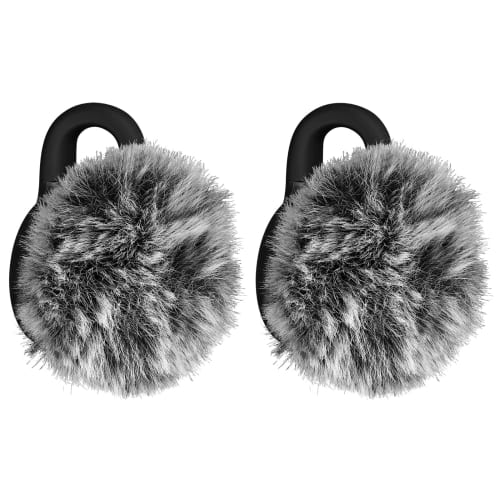 Geekria Fur Mic Windscreen for Creators, Compatible with Hollyland Lark M2S, Dead Cat Microphone Wind Muff, Microphone Windshield, Wind Jammer, Furry