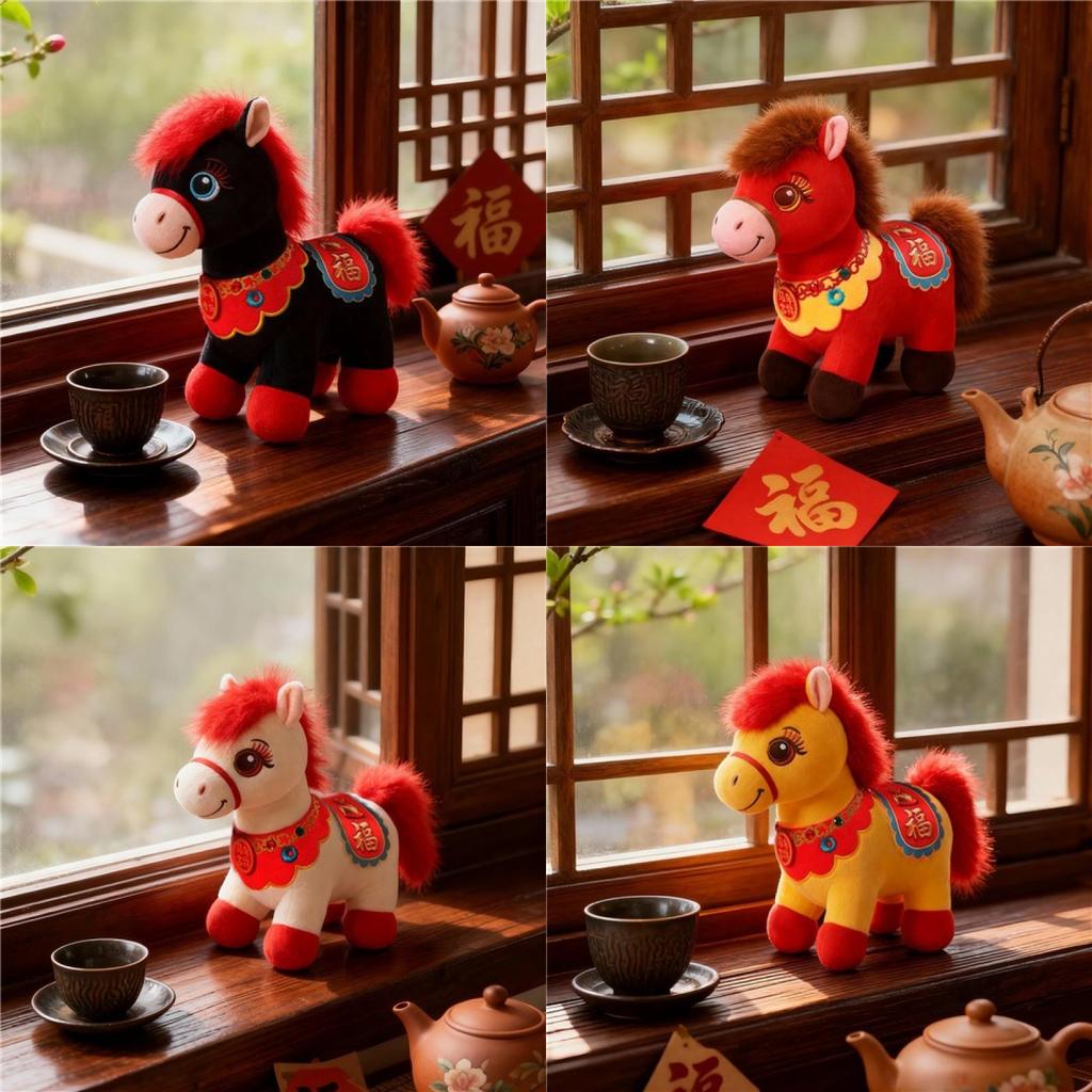 Plush Horse Toy For Kids With Short Plush Filling Perfect For Gifting And Collecting