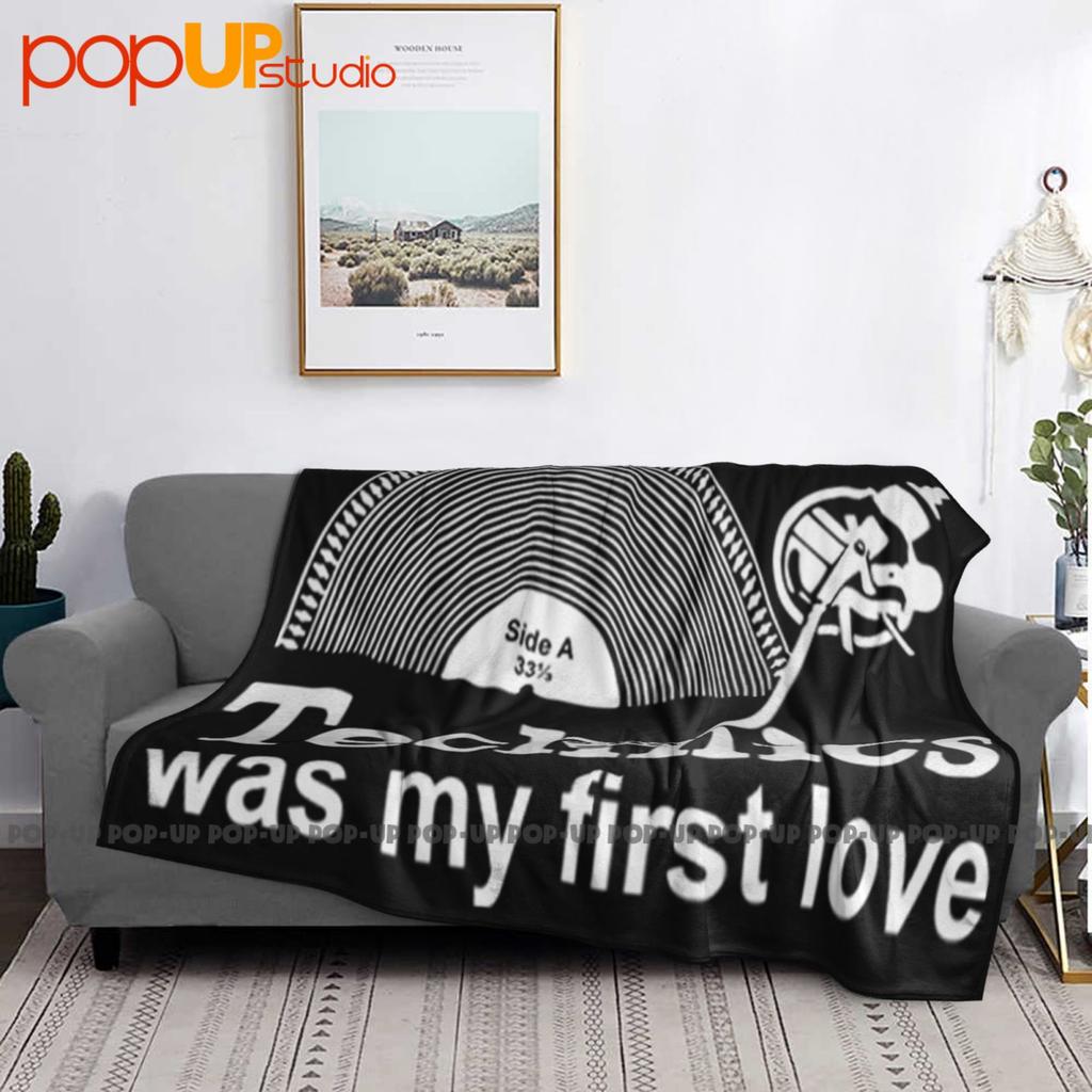 Technics Was My First Love Record Turntable Dj 33 1 3 Ultra-Soft Blanket Quilt Winter Sofa Cover Bed Covers