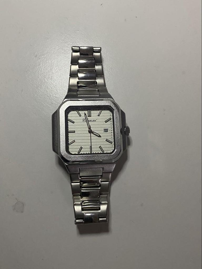 [USED] Silver Stainless Steel Square Watch