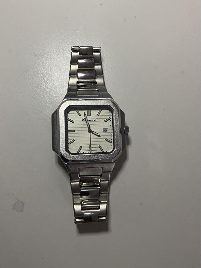 

[USED] Silver Stainless Steel Square Watch