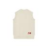 We11done Ss22 Logo Jacquard V-Neck Knitted Vest Unisex vests Off-White WD-KV1-22-648-U-IV