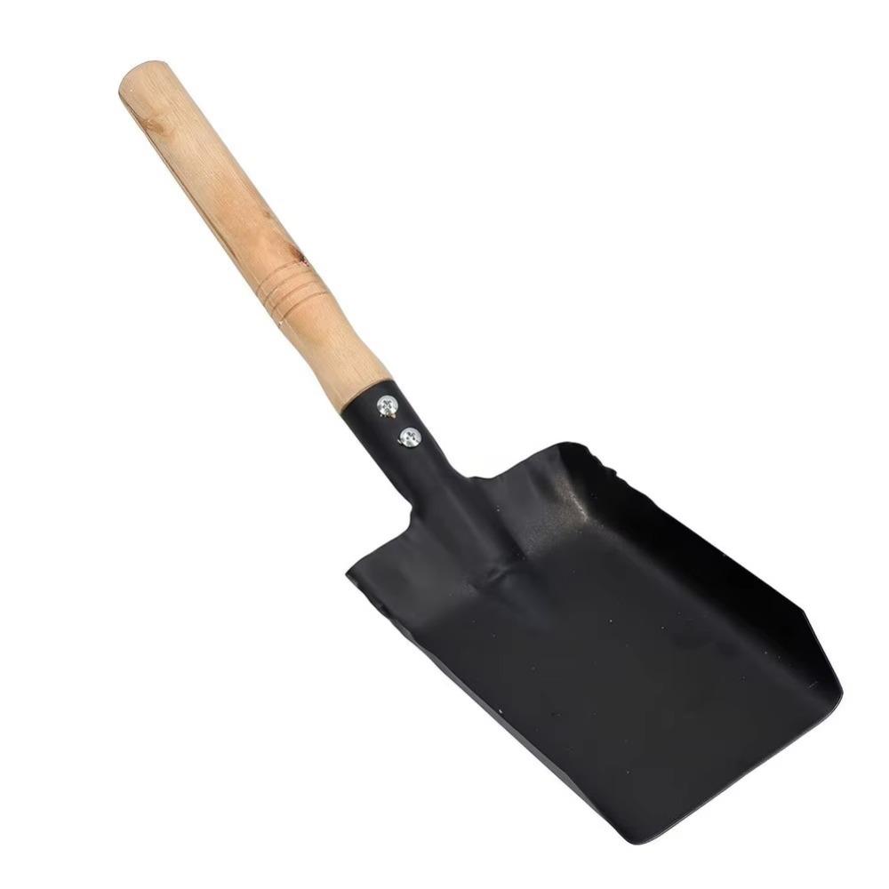 Iron Dustpan Ash Shovel Wooden Handle Gardening Tools Wood Burner Accessories  Fireplace Cleaning