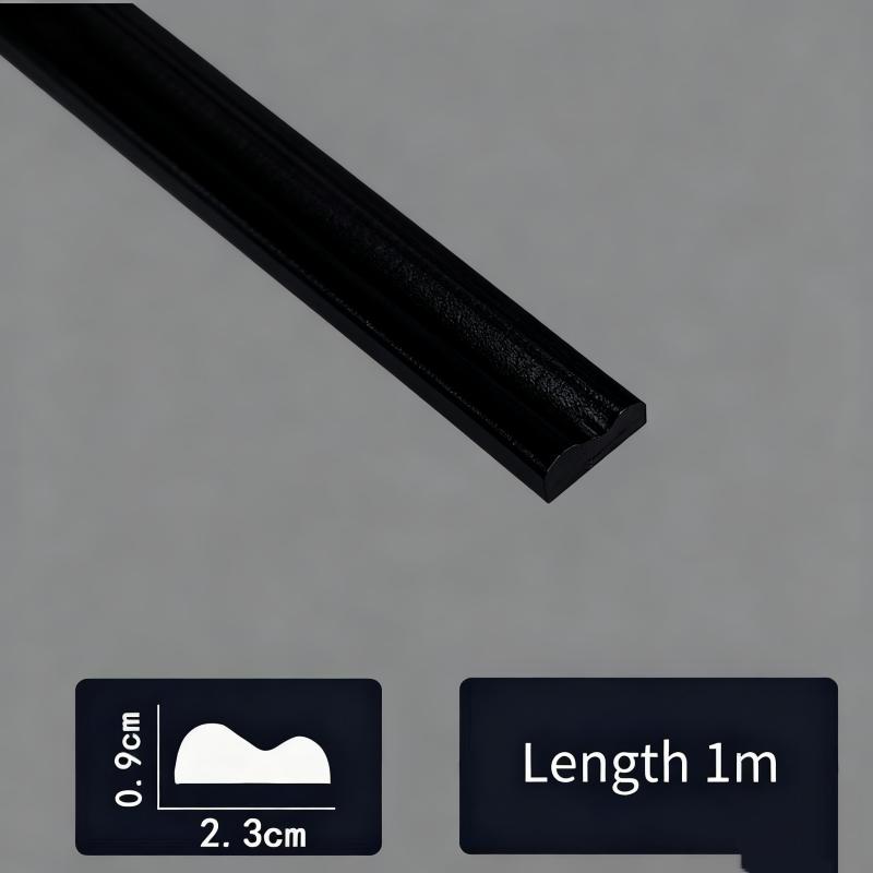 Elegant Self-Adhesive 1 Roll Decorative Strips Picture Frame Shape Flexible Peel and Stick Trim for Wall Floor Furniture Cabinet