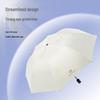 Customizable Three-Fold Umbrella with UV Protection: Black Glue Sunshade for Rain or Shine