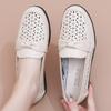 Frühlings- und Sommer-Hollow-Out-Atmungsschuhe für Frauen mittleren und höheren Alters, bequeme, rutschfeste Flachschuhe mit weicher Sohle für Mütter