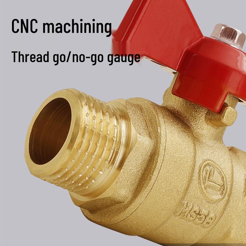 4-6 Point Copper Ball Valve: Internal/External Thread, Straight-Through Water Switch
