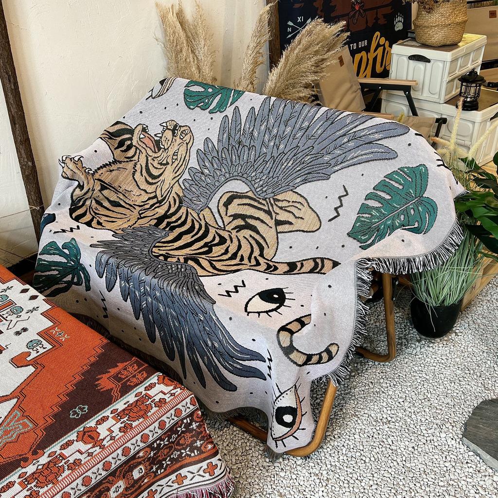 Nordic Leisure Blankets and Throws Home Decor Aesthetics Sofa Towel Bohemian Picnic Blanket Cover Tablecloth Tapestry Room Rug