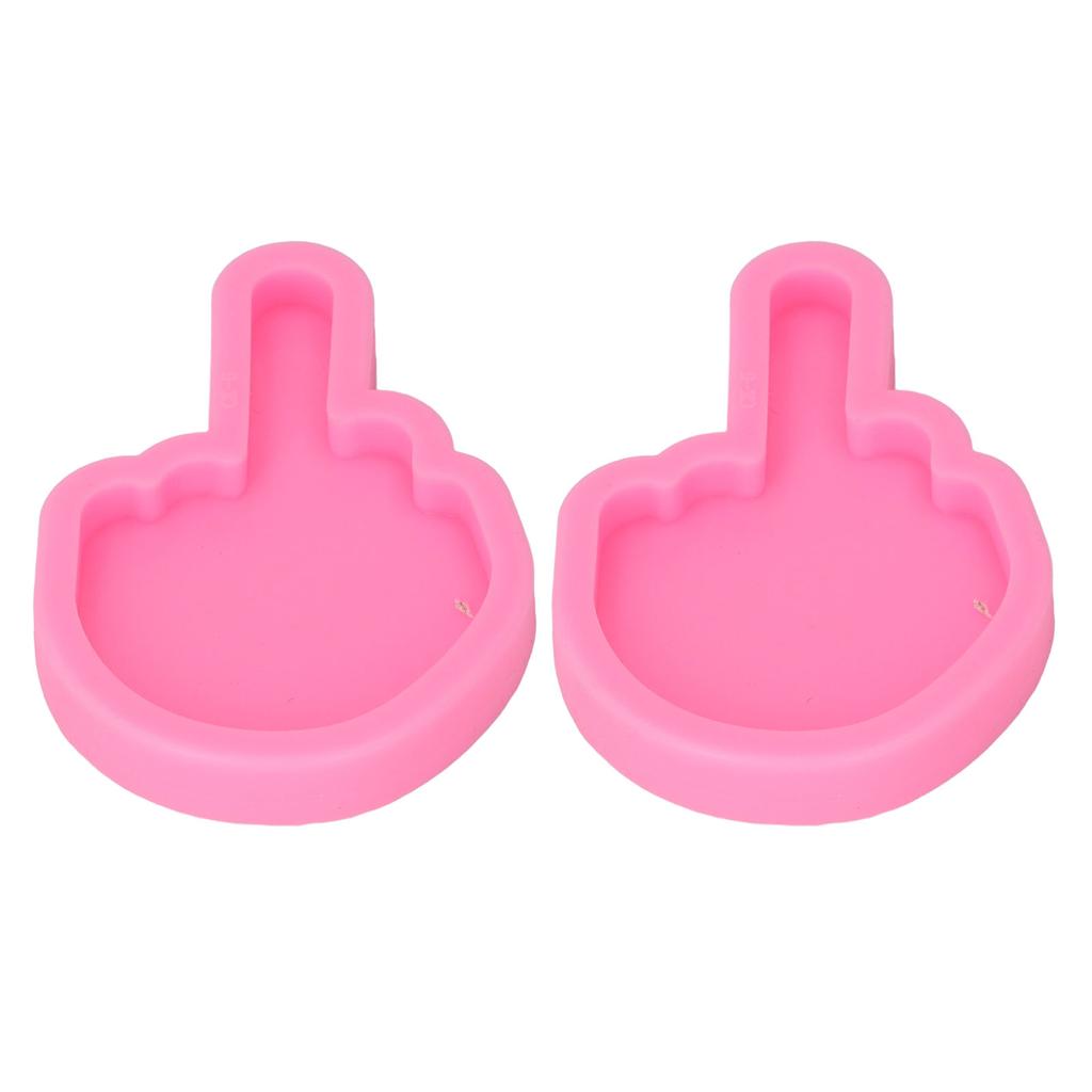 2 Pcs Fondant Molds Easy Cleaning DIY Making Food Grade Silicone Soft Elastic Chocolate Molds for