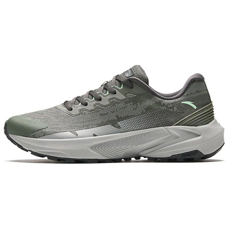 Anta Qilian Casual Fitness Trendy Non-Slip Wear-Resistant Low-Top Trail Running Shoes Men Sneakers Light-Gray 112345584-4