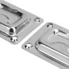 76 X 57mm 2PCS Flush Lift Pull Ring Handle 304 Stainless Steel Durable Flush Mount Recessed Pull Handle