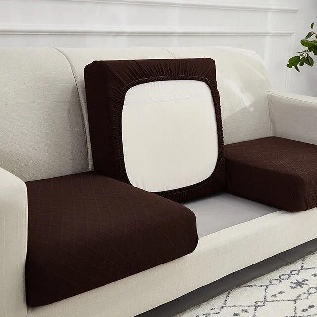 1/2/3/4 Seater Jacquard Sofa Cushion Cover for Living Room Elastic Seat Protector Case Stretch for Furniture Pet Kid Sofa Covers