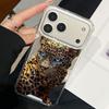 Cool Leopard Print Mirror Acrylic Soft Phone Case For iPhone 11 12 13 14 15 16 17 Pro Max 17 Air XS X XR 7 8 Plus Bumper Cover